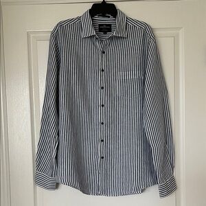 Rodd & Gunn Navy and White Striped Men's Shirt
